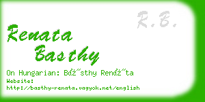 renata basthy business card